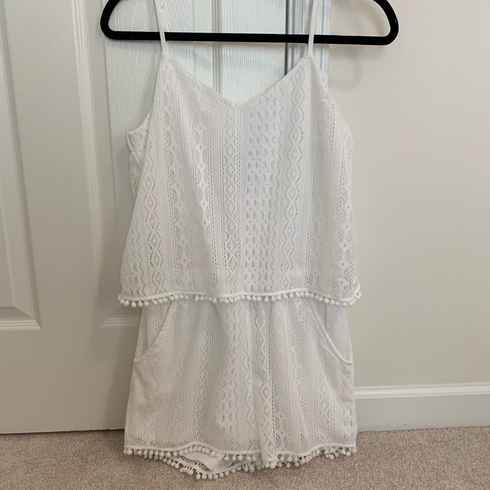 White Lace Romper